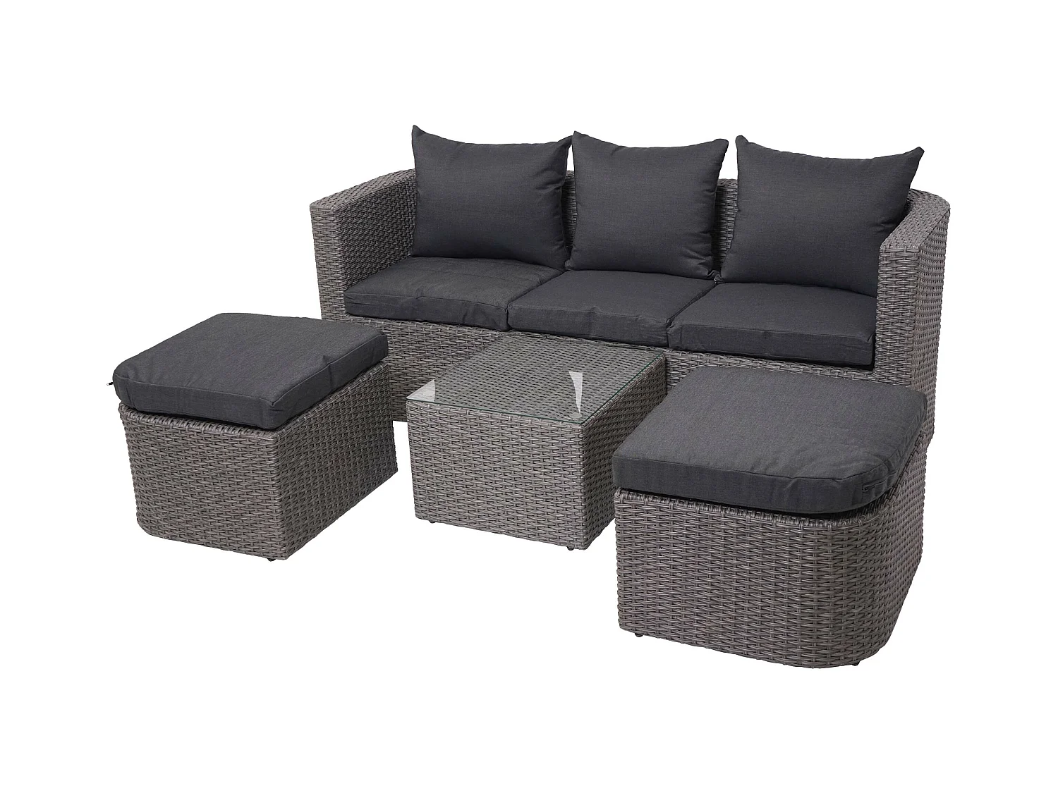 Salon de jardin avec grise 170 x 62 x 65 cm 04_0000526
