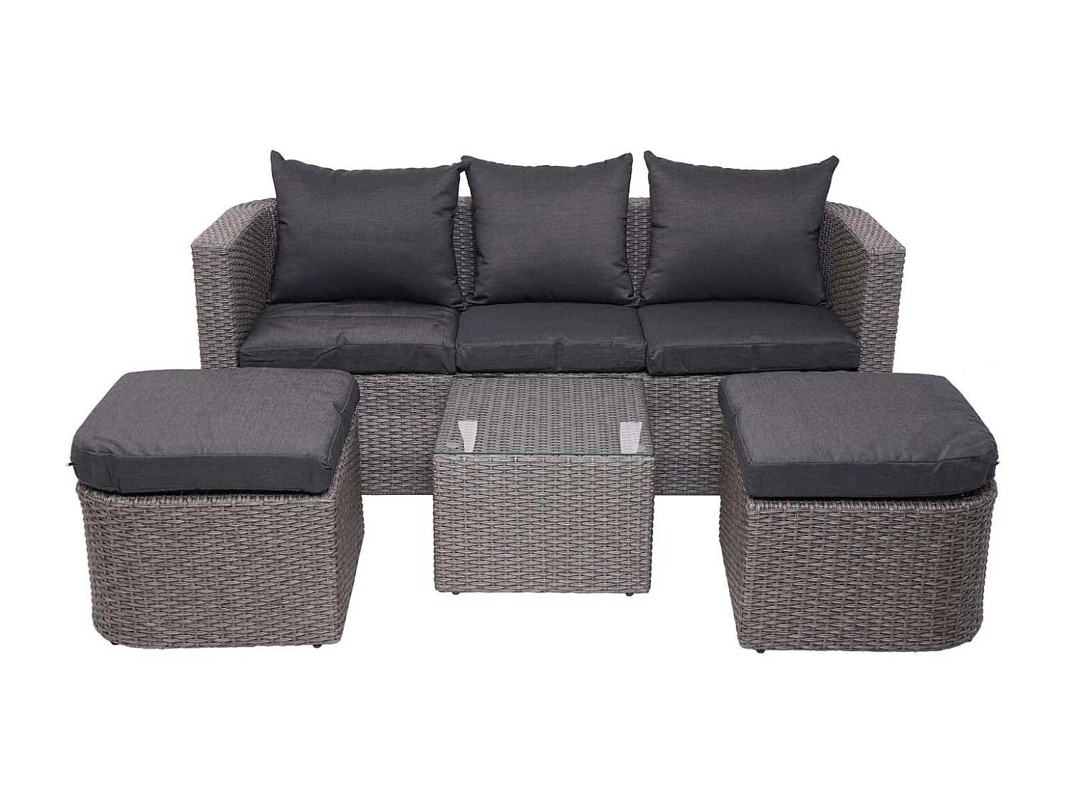 Salon de jardin avec grise 170 x 62 x 65 cm 04_0000526