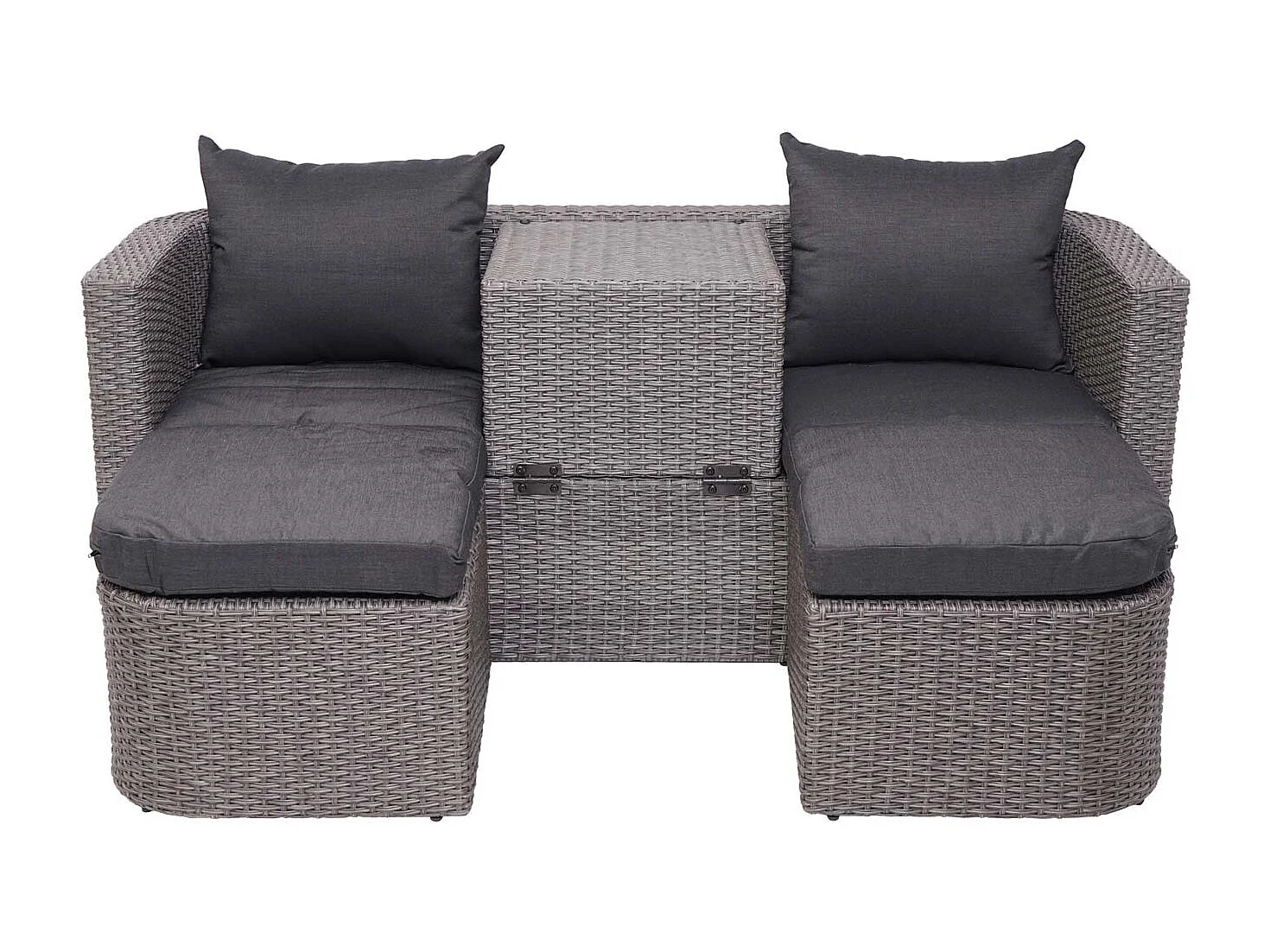 Salon de jardin avec grise 170 x 62 x 65 cm 04_0000526