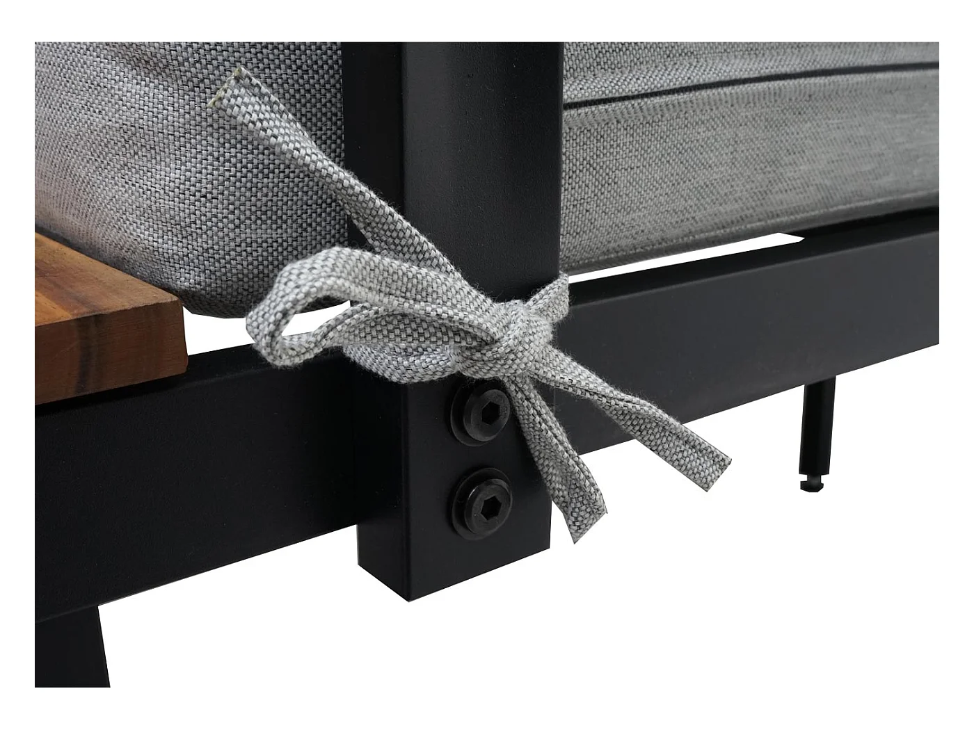 Salon de jardin canapé bois marron 70 x 44 x 198 cm 04_0008315