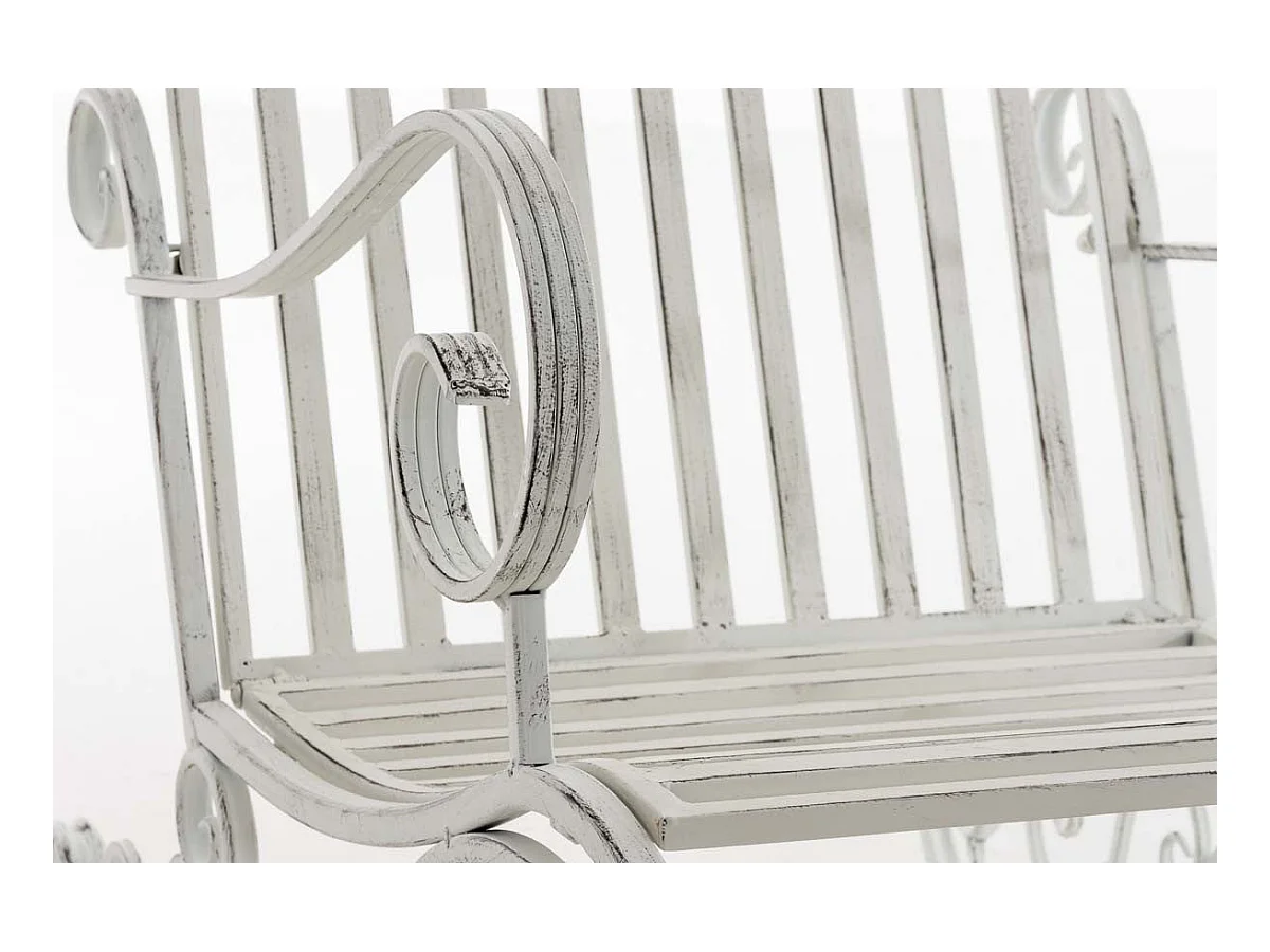 Chaise fauteuil à bascule blanche 56 x 90 x 94 cm MDJ10104