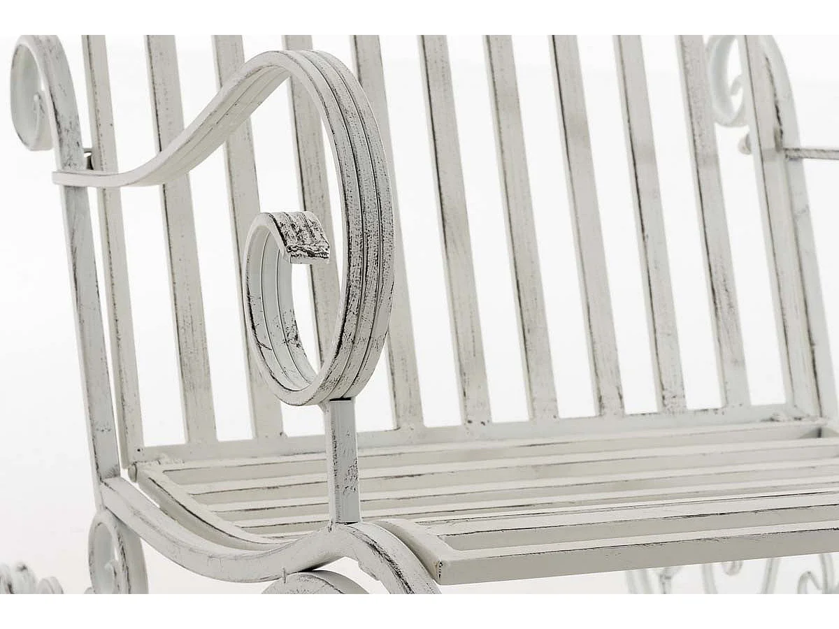 Chaise fauteuil à bascule blanche 56 x 90 x 94 cm MDJ10104