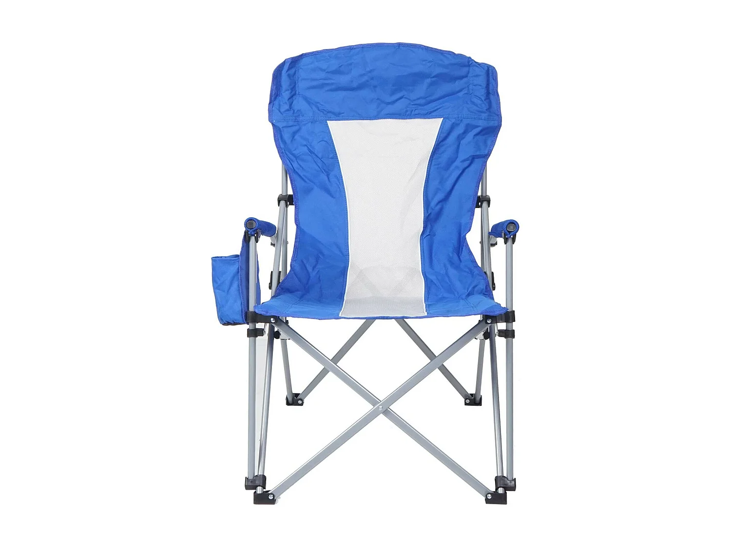 Chaise de camping pliable tissu bleue 19 x 16 x 86 cm 04_0006243
