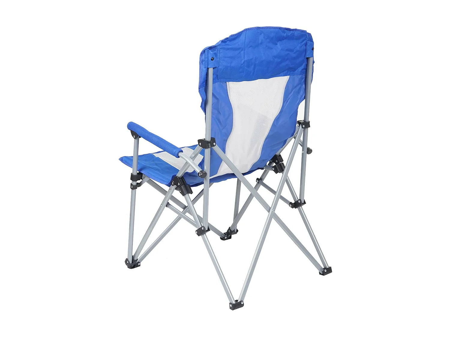 Chaise de camping pliable tissu bleue 19 x 16 x 86 cm 04_0006243