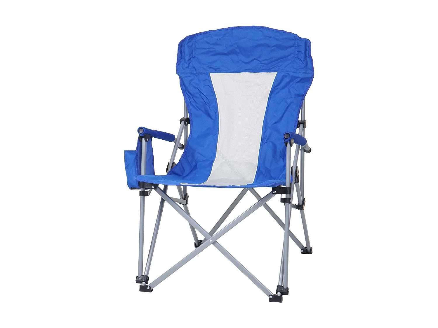 Chaise de camping pliable tissu bleue 19 x 16 x 86 cm 04_0006243