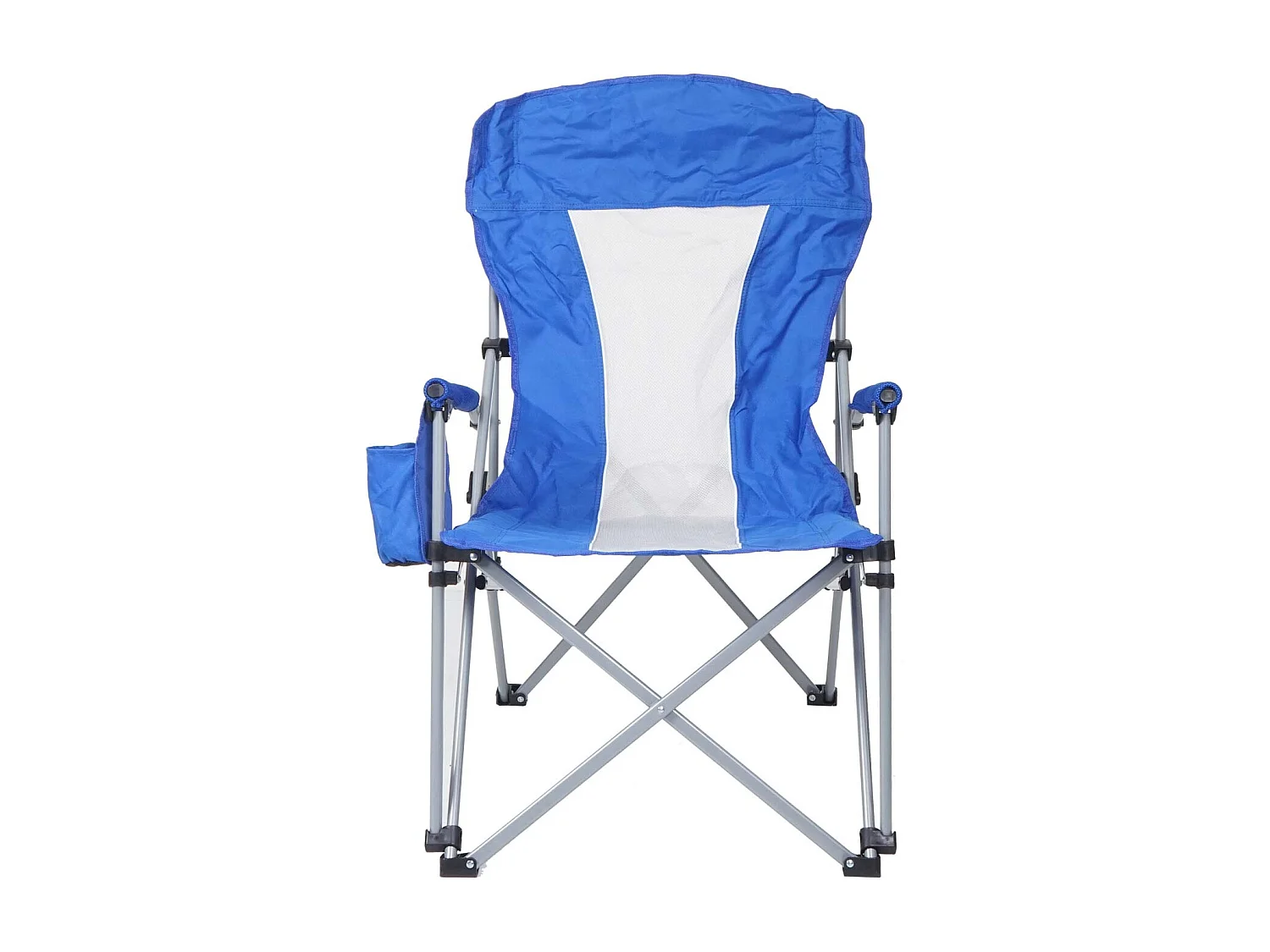Chaise de camping pliable tissu bleue 19 x 16 x 86 cm 04_0006243