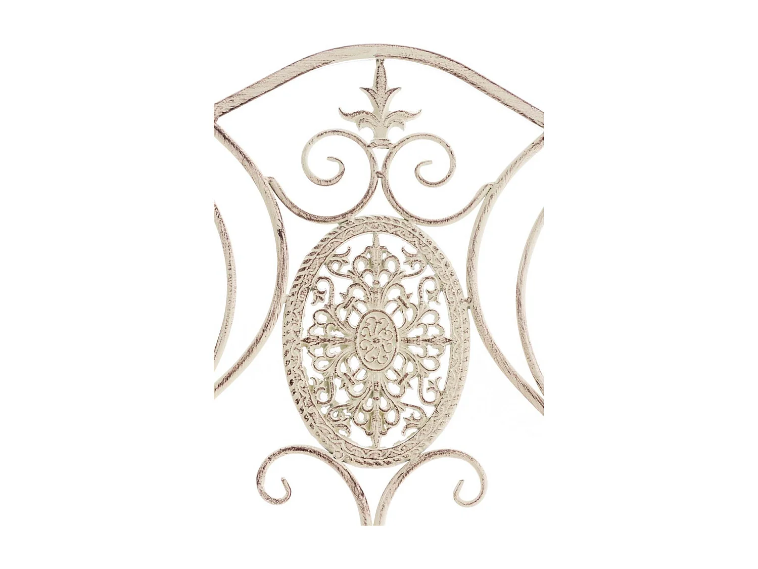 Chaise de jardin balcon métal crème 62 x 53 x 94 cm 10_0003025