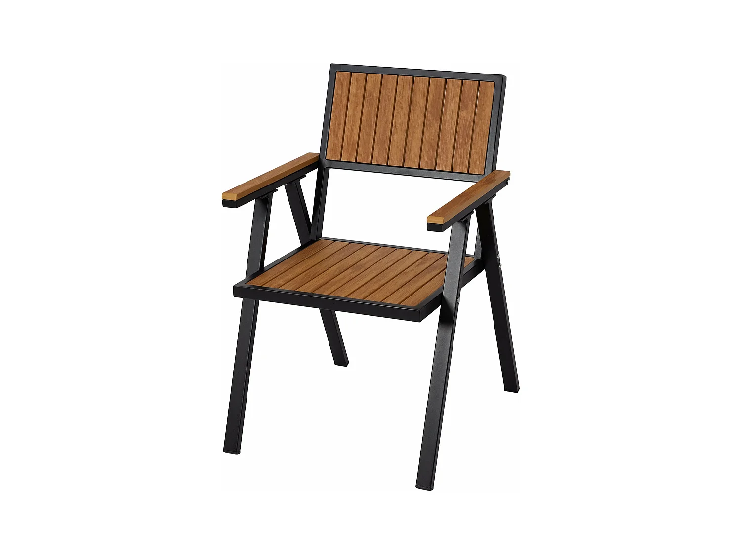 Lot de 2 chaises bois marron 70 x 12 x 80 cm 04_0007305