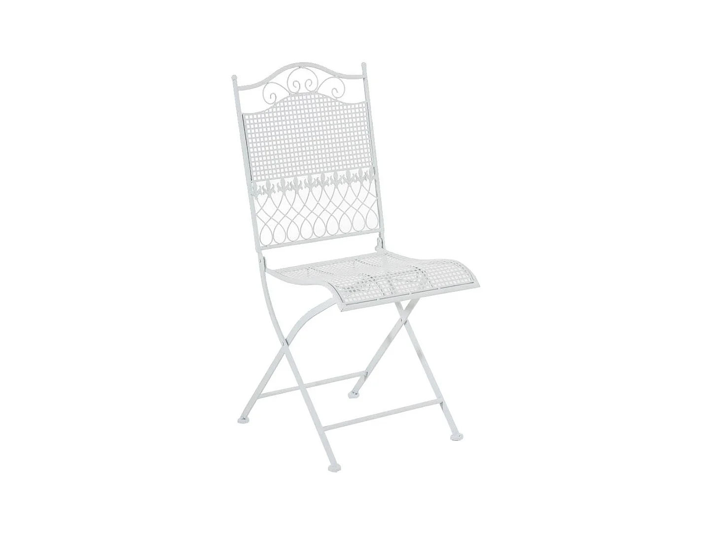 Chaise de jardin en blanche 41 x 50 x 91 cm MDJ10025