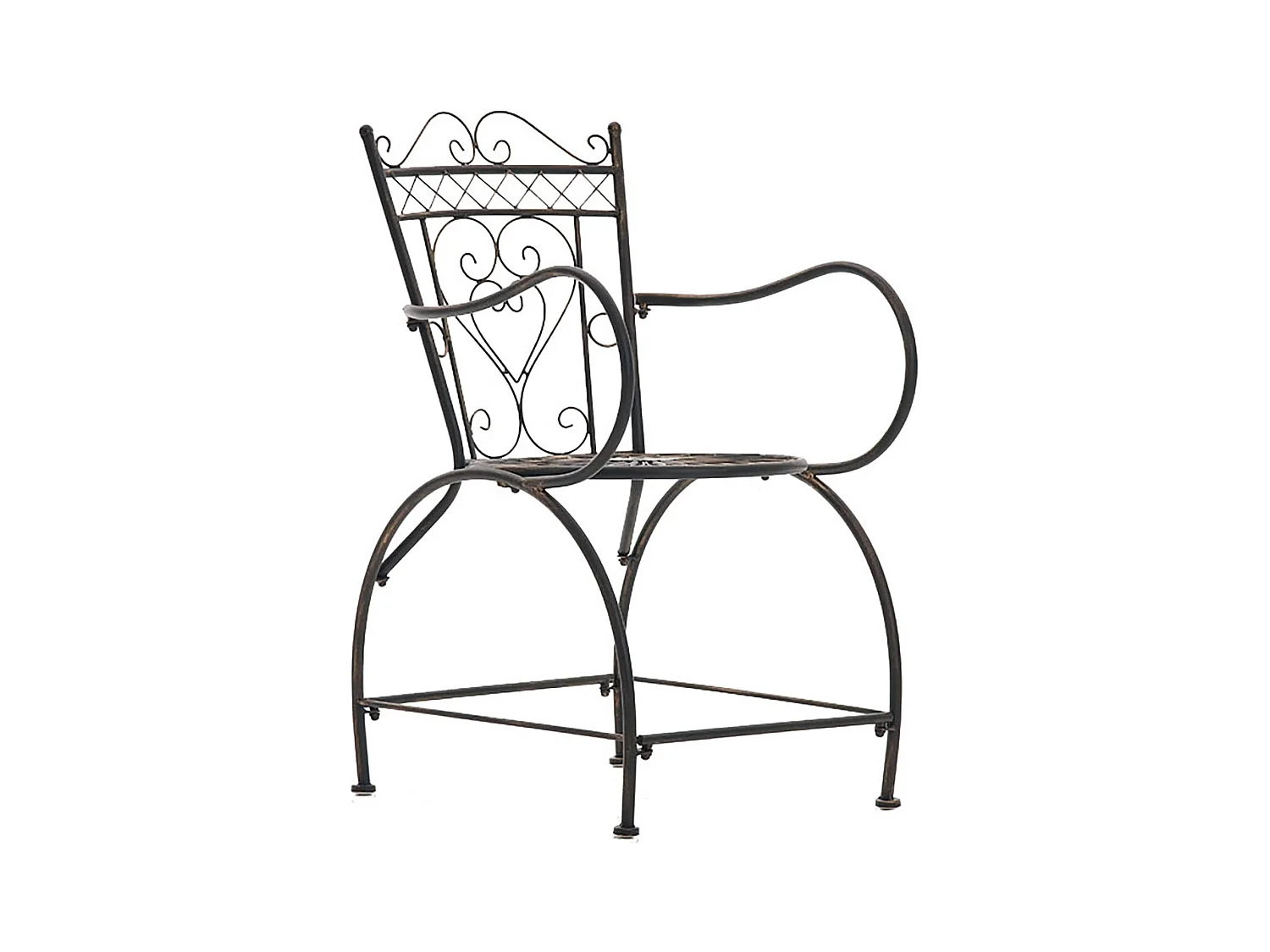 Lot de 2 chaises métal bronze 48 x 60 x 88 cm 10_0002866