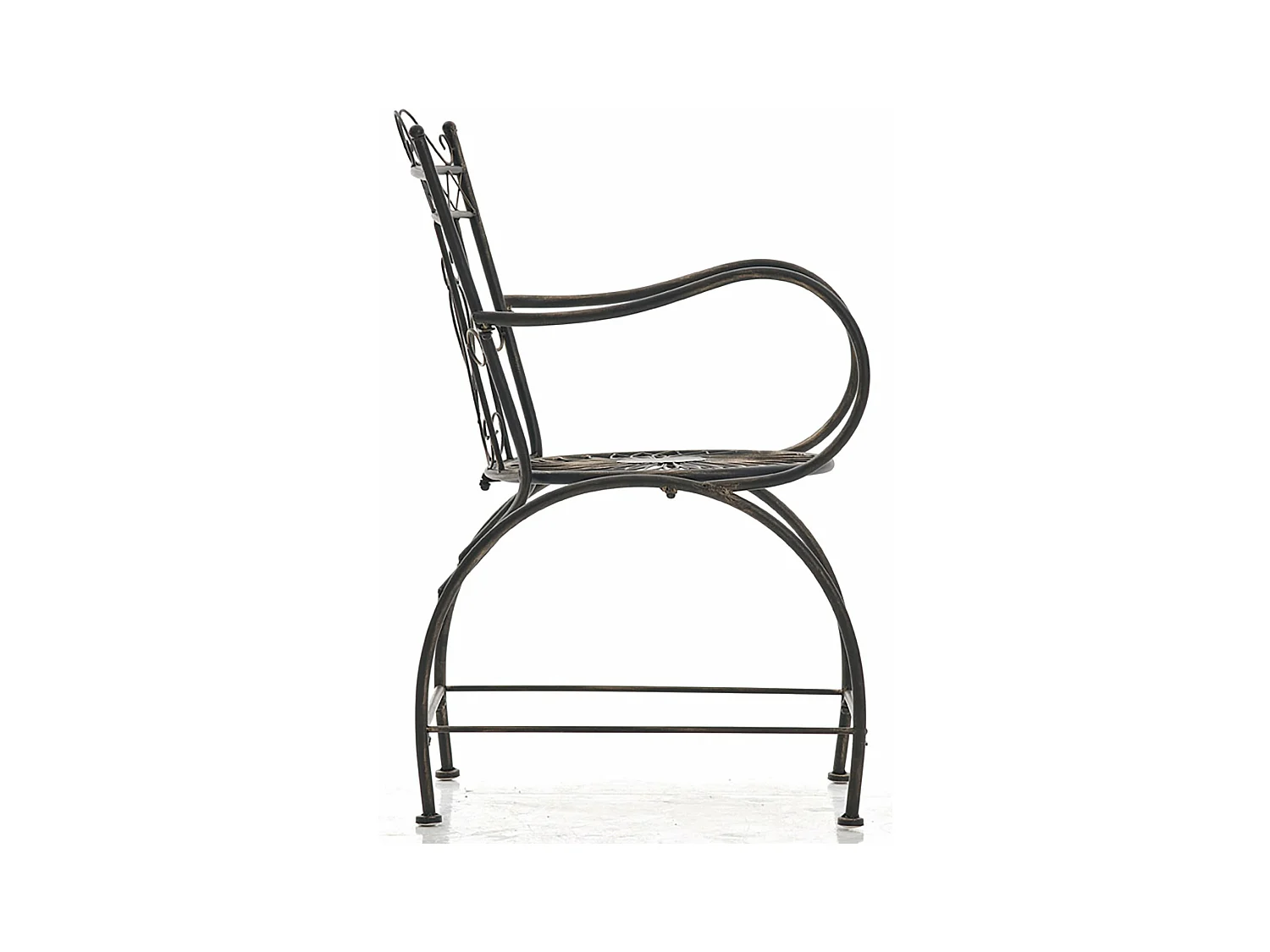 Lot de 2 chaises métal bronze 48 x 60 x 88 cm 10_0002866