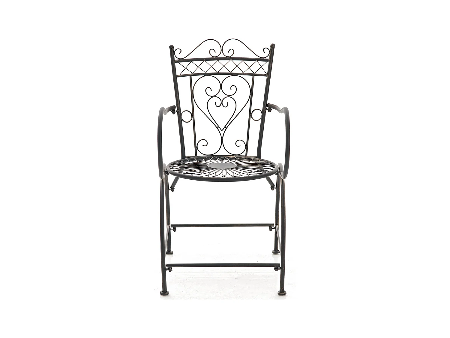 Lot de 2 chaises métal bronze 48 x 60 x 88 cm 10_0002866