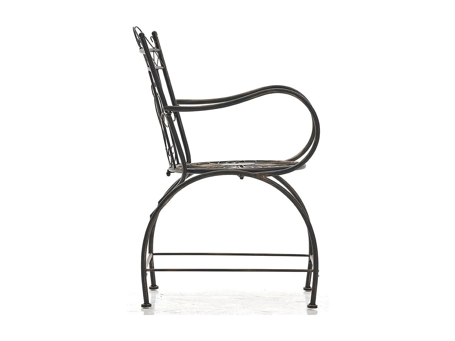 Lot de 2 chaises métal bronze 48 x 60 x 88 cm 10_0002866