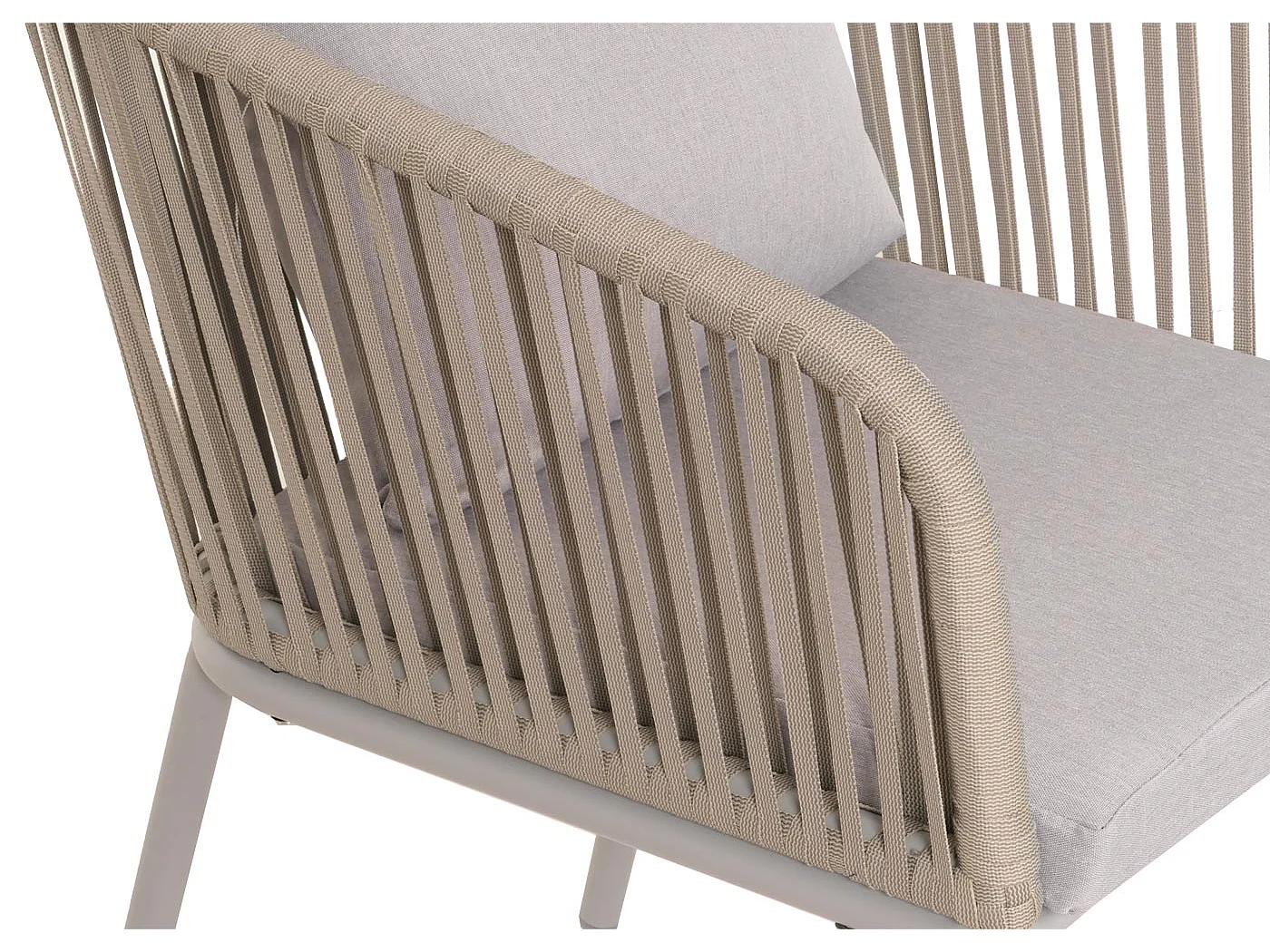 Lot de 2 chaises aluminium grise 58 x 45 x 65 cm 04_0007308