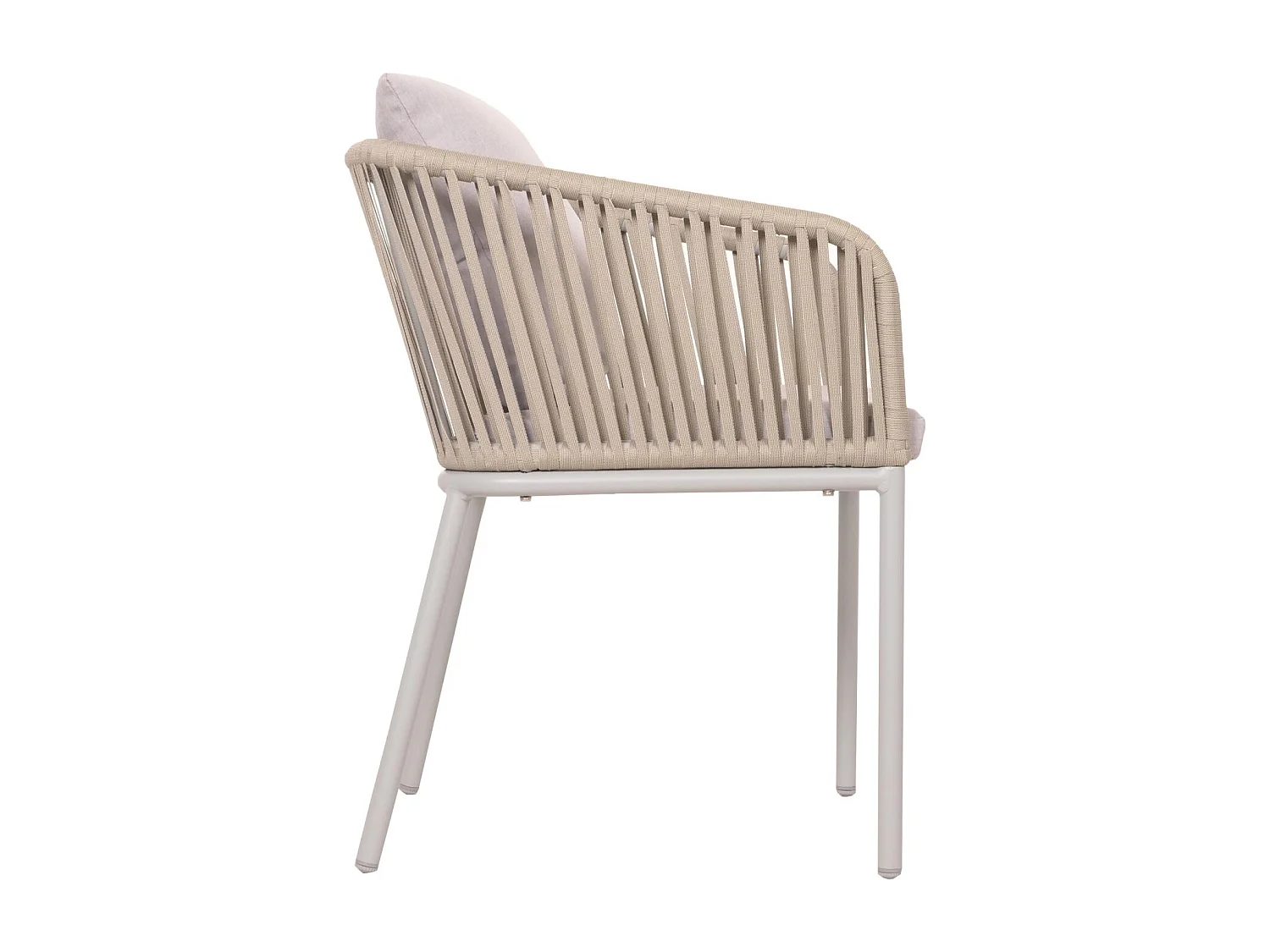 Lot de 2 chaises aluminium grise 58 x 45 x 65 cm 04_0007308