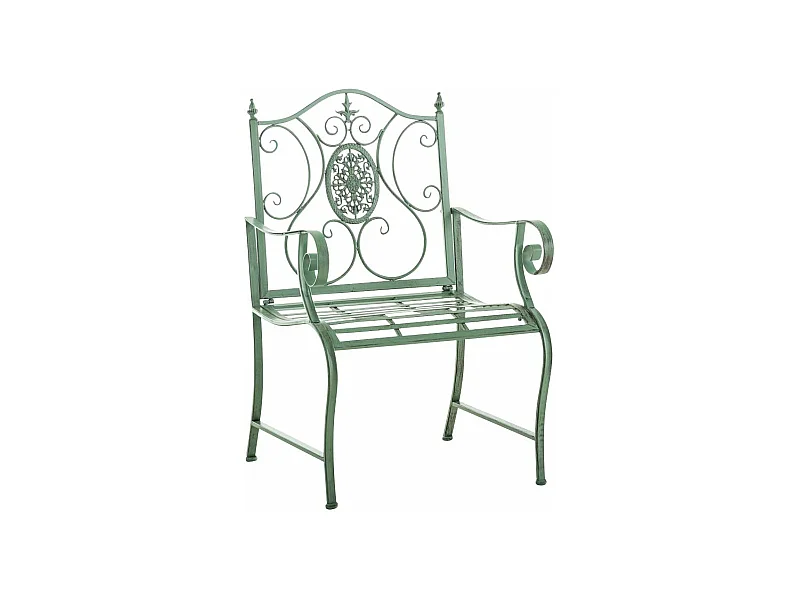 Chaise de jardin balcon métal argentée 62 x 53 x 94 cm 10_0003026