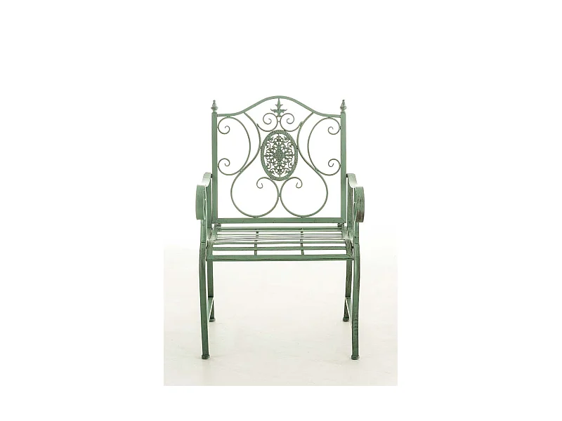 Chaise de jardin balcon métal argentée 62 x 53 x 94 cm 10_0003026