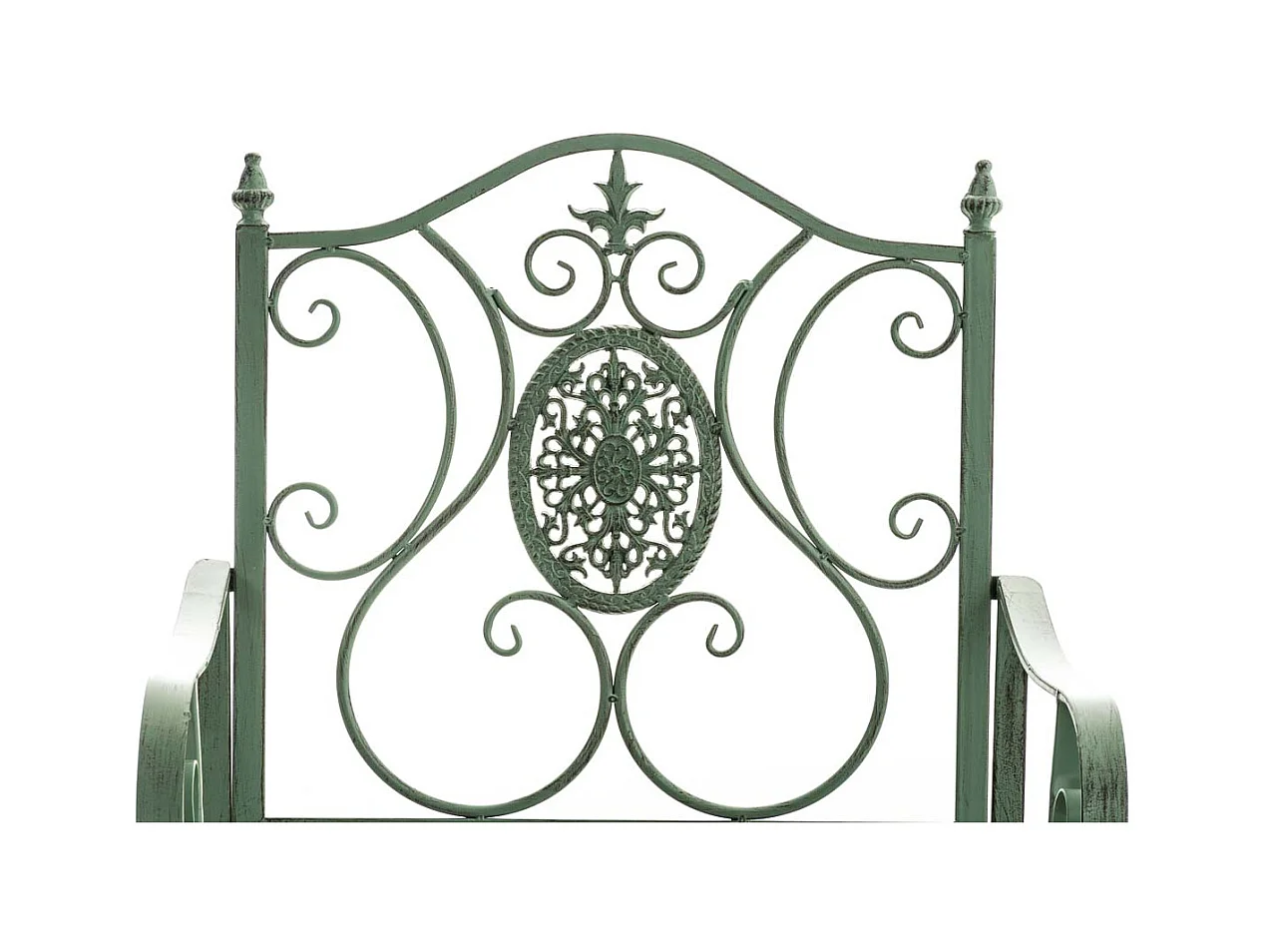 Chaise de jardin balcon métal argentée 62 x 53 x 94 cm 10_0003026