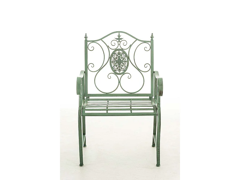 Chaise de jardin balcon métal argentée 62 x 53 x 94 cm 10_0003026