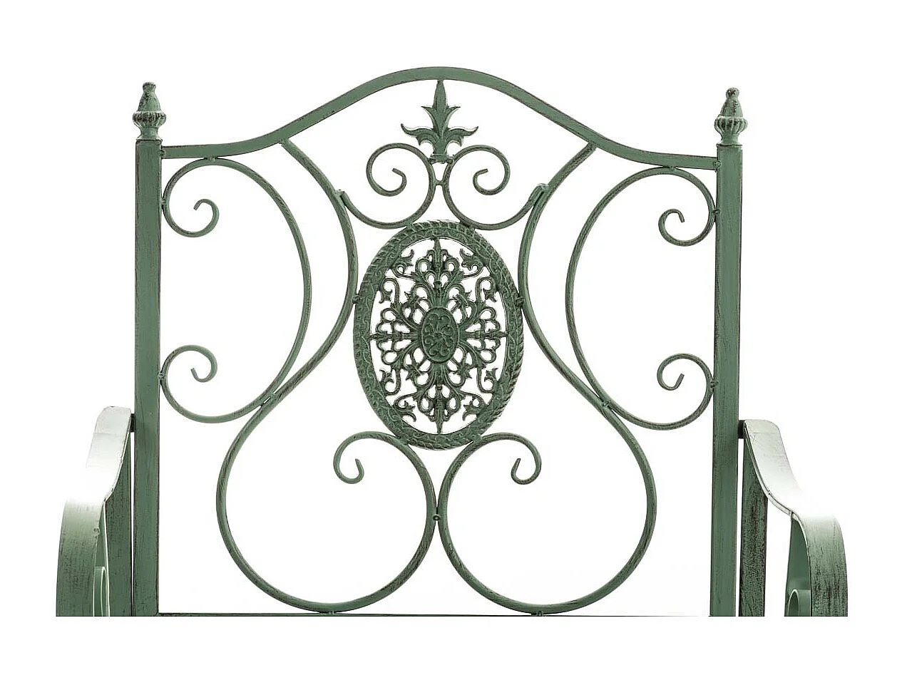 Chaise de jardin balcon métal argentée 62 x 53 x 94 cm 10_0003026