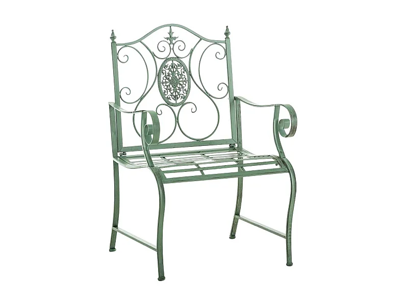 Chaise de jardin balcon métal argentée 62 x 53 x 94 cm 10_0003026