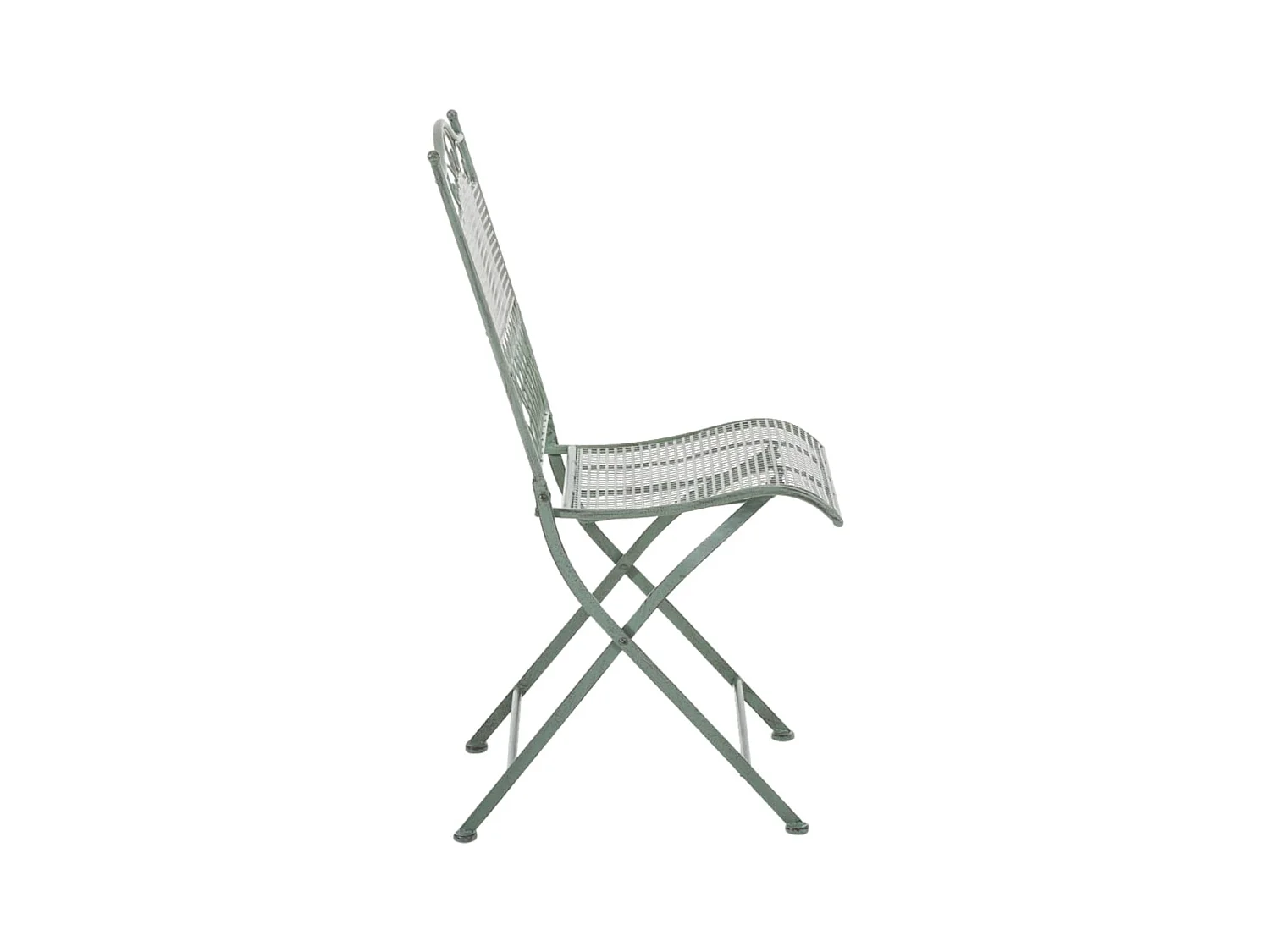 Lot de 2 chaises métal argentée 41 x 50 x 91 cm 10_0002840