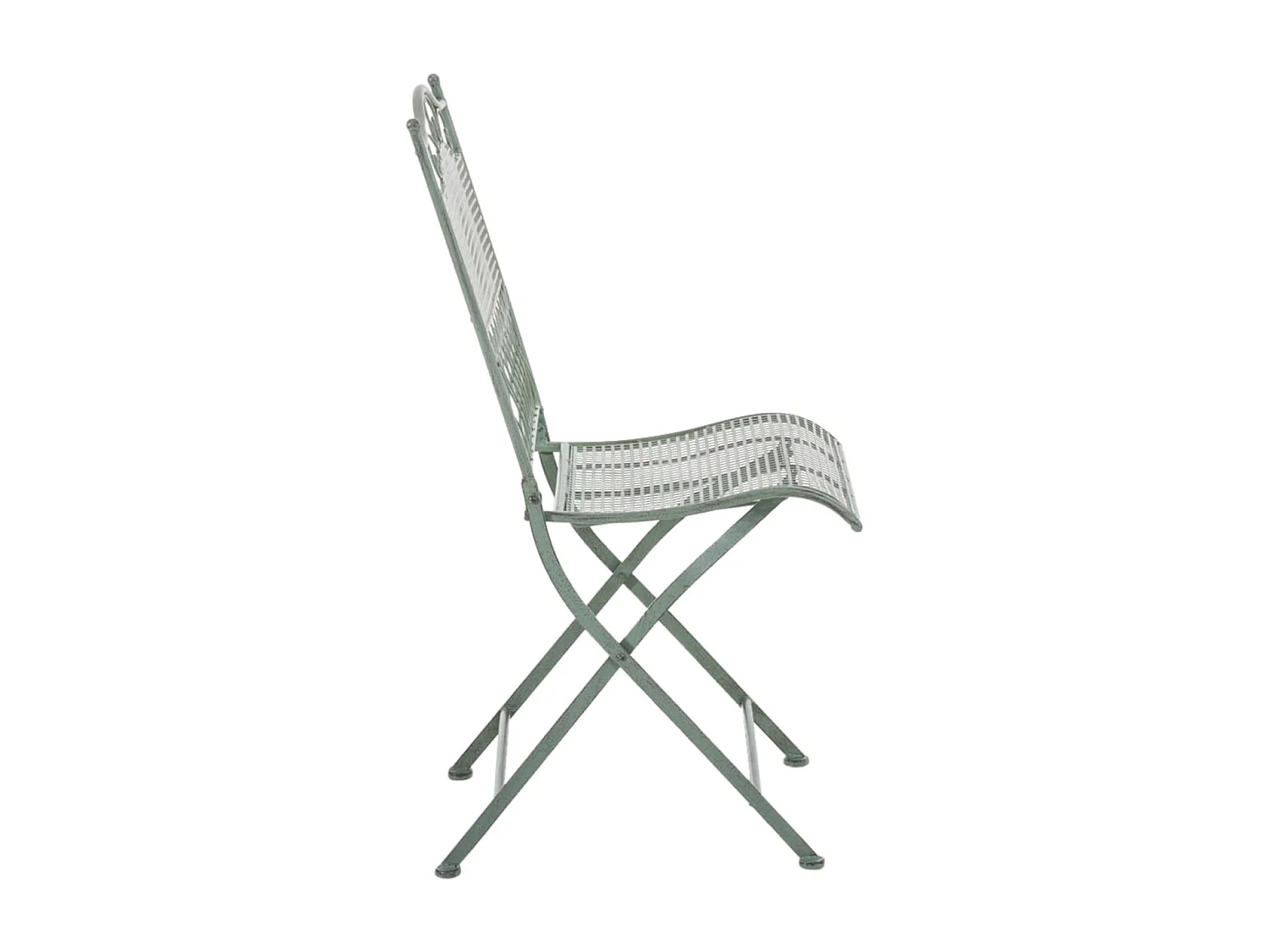 Lot de 2 chaises métal argentée 41 x 50 x 91 cm 10_0002840