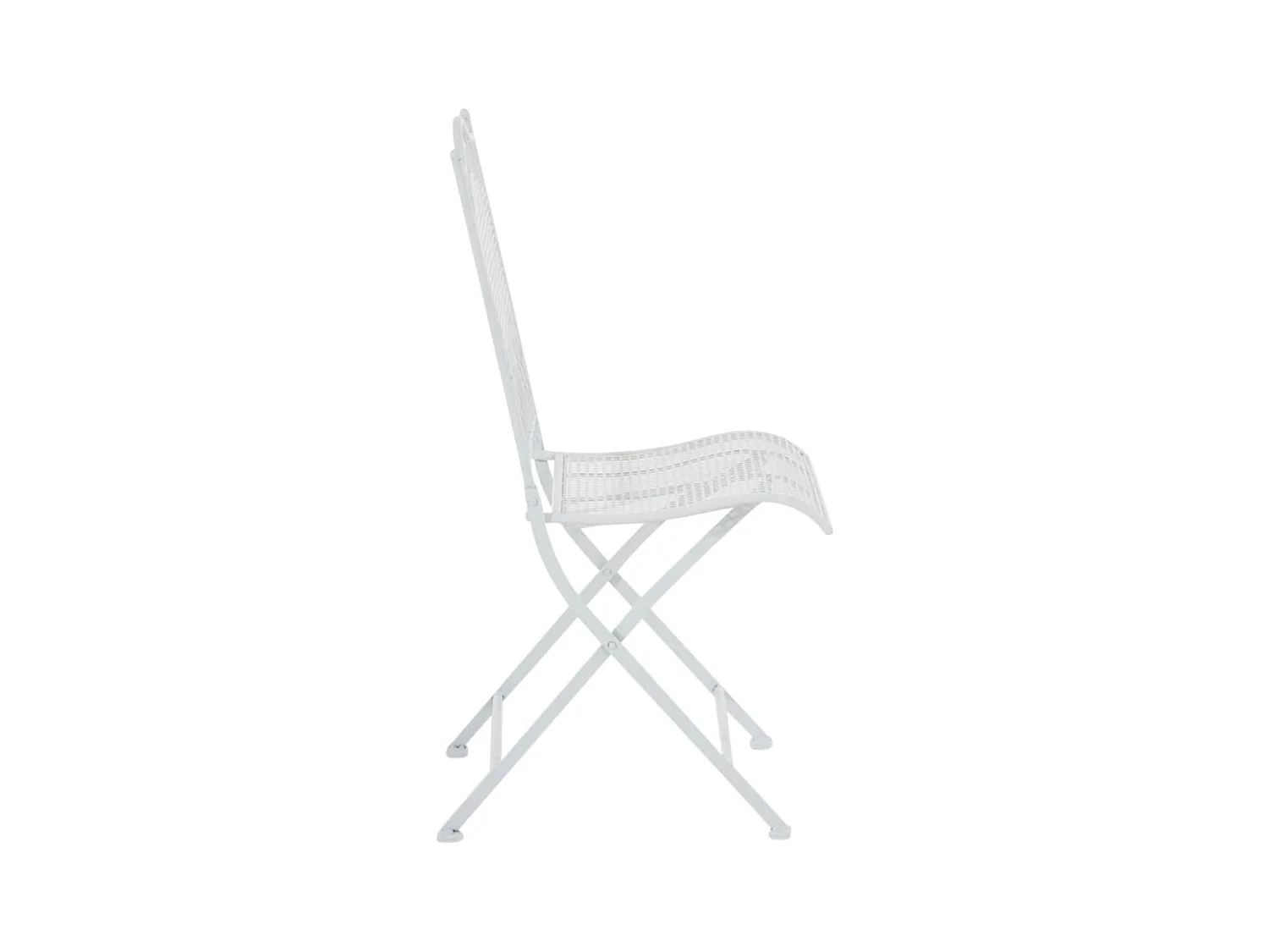 Lot de 2 chaises métal blanche 41 x 50 x 91 cm 10_0002838
