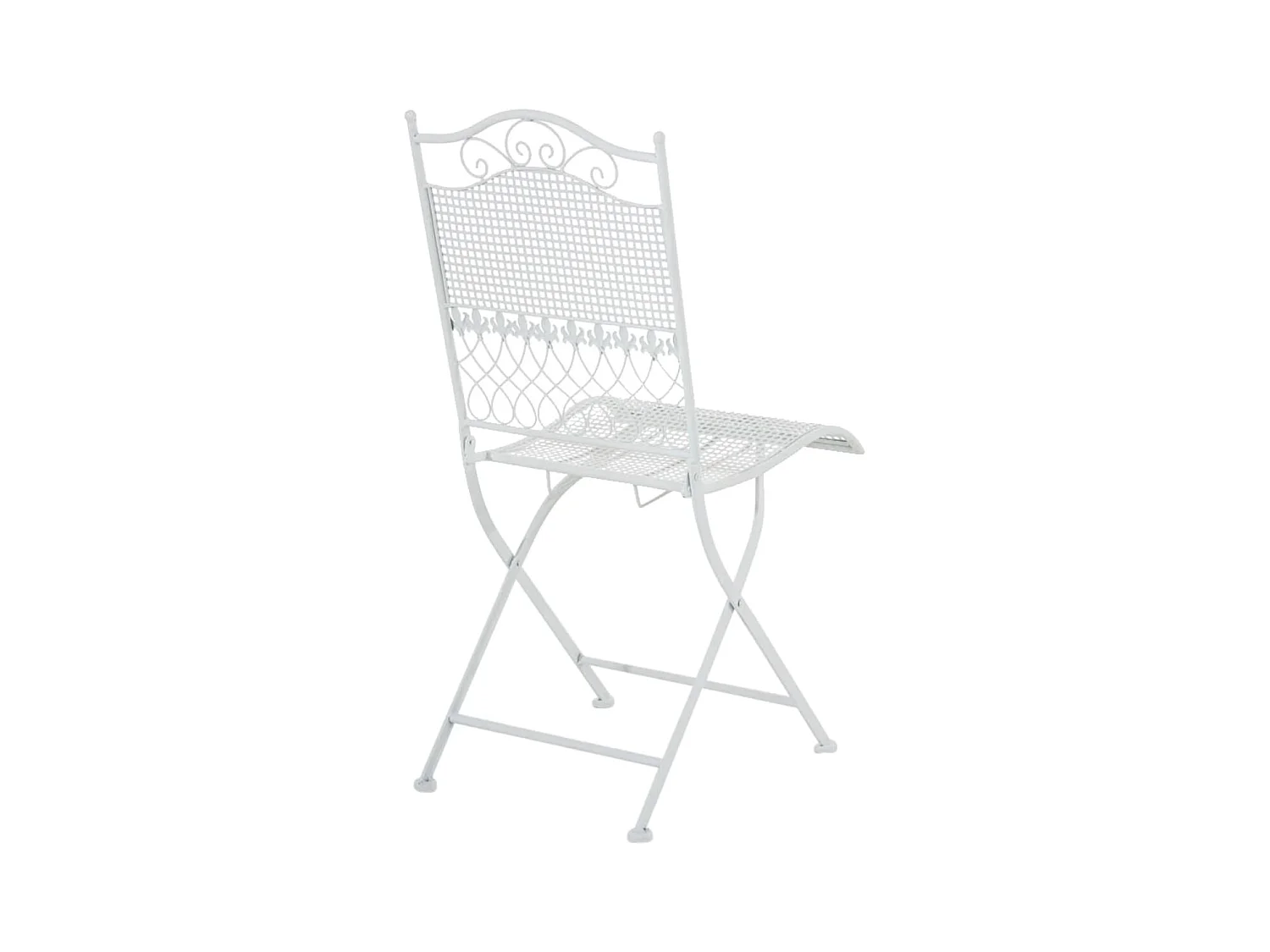 Lot de 2 chaises métal blanche 41 x 50 x 91 cm 10_0002838