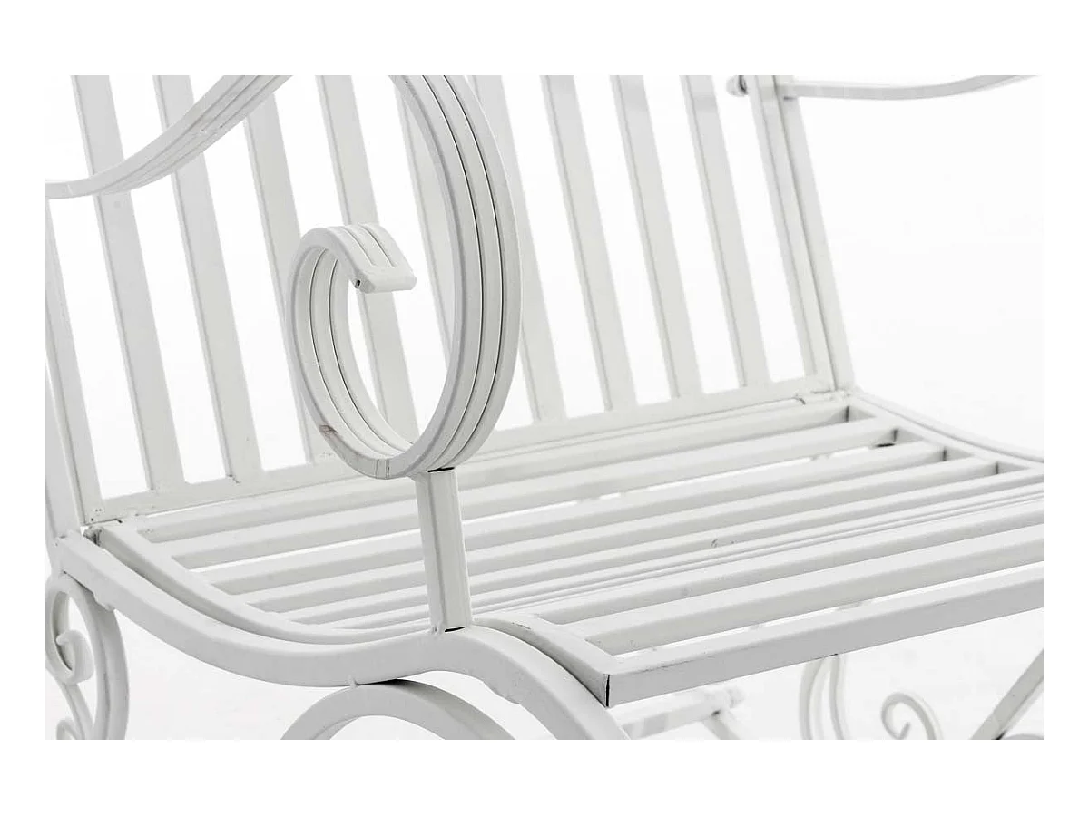 Chaise fauteuil à bascule blanche 56 x 90 x 94 cm MDJ10105