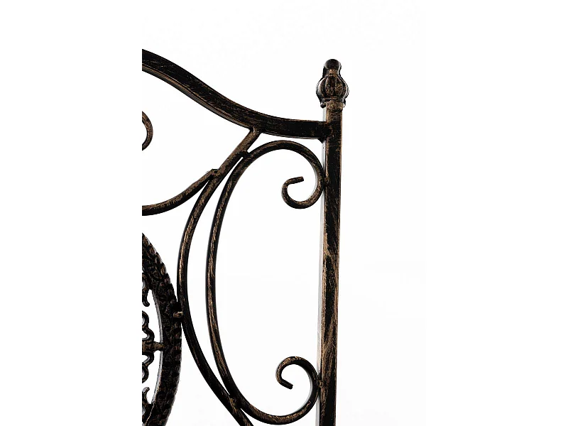 Chaise de jardin balcon métal bronze 42 x 49 x 91.5 cm 10_0003037