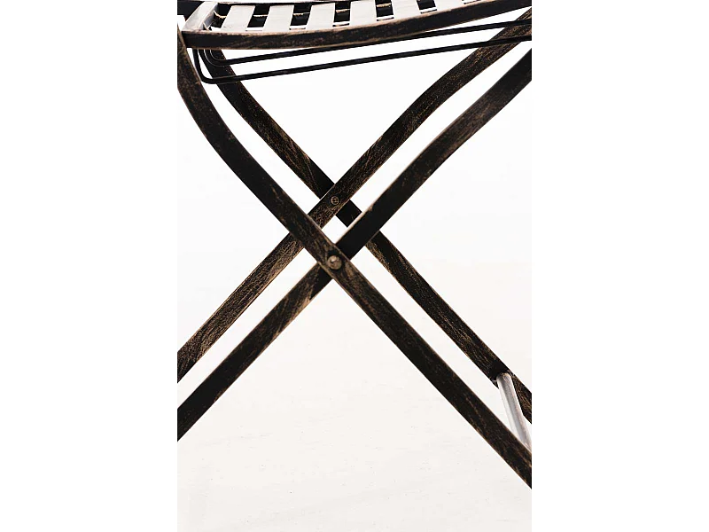 Chaise de jardin balcon métal bronze 42 x 49 x 91.5 cm 10_0003037