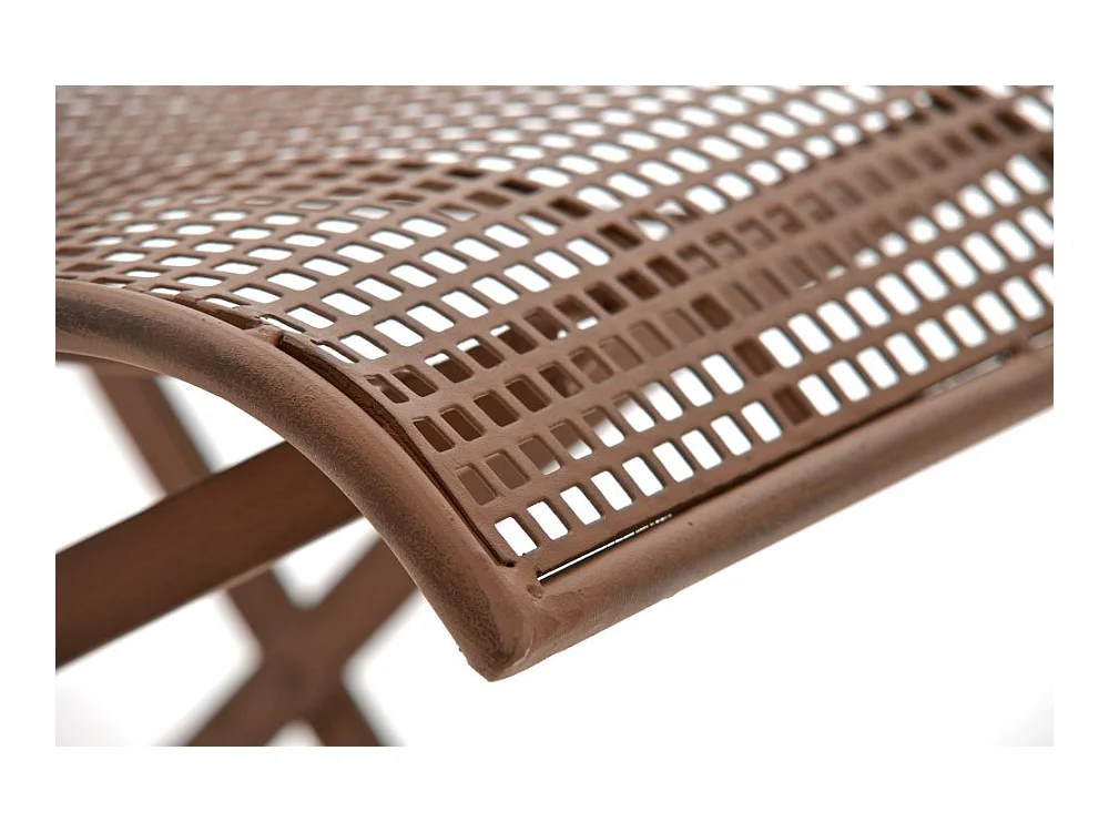 Chaise de jardin en marron 41 x 50 x 91 cm MDJ10022