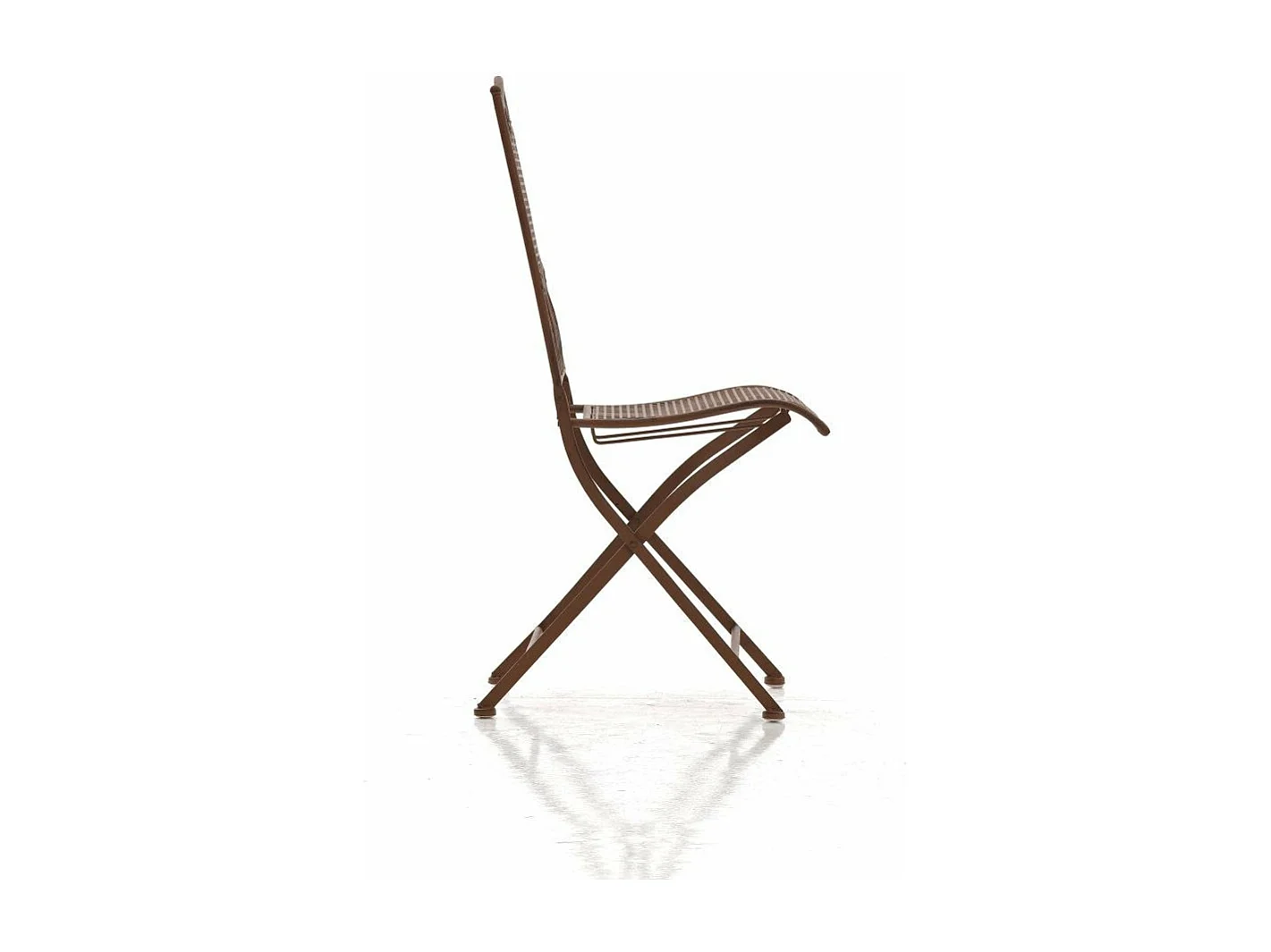 Chaise de jardin en marron 41 x 50 x 91 cm MDJ10022