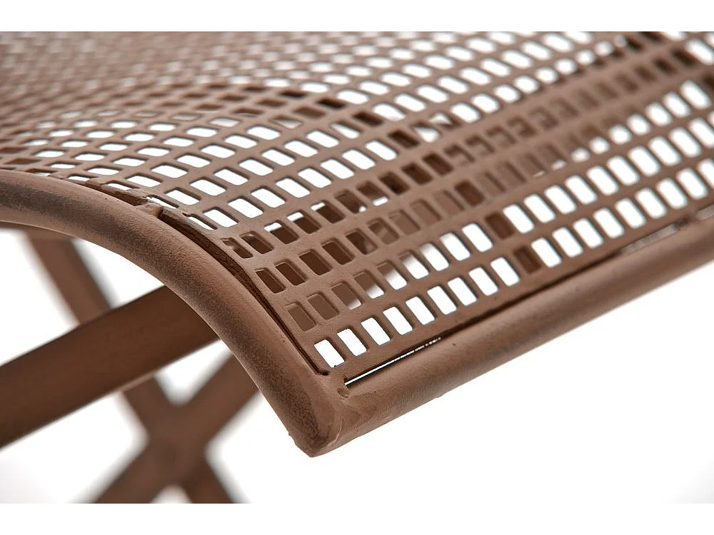 Chaise de jardin en marron 41 x 50 x 91 cm MDJ10022