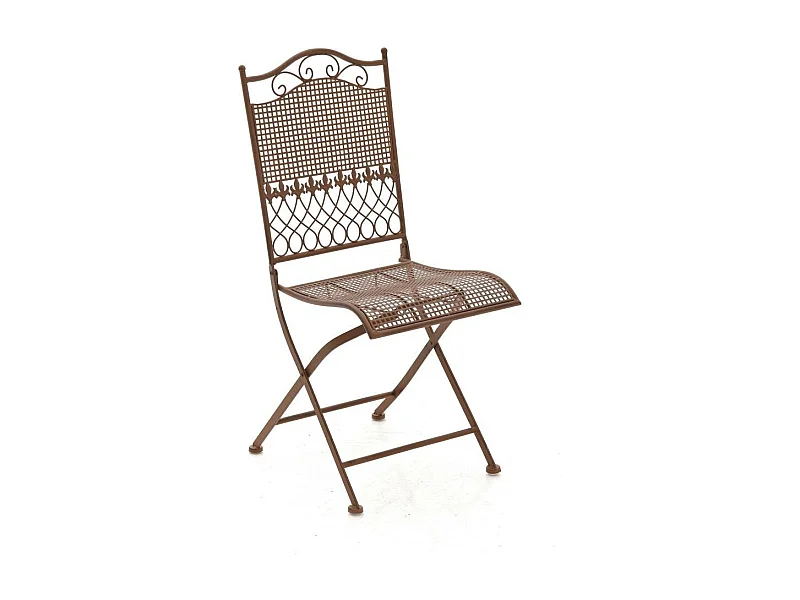 Chaise de jardin en marron 41 x 50 x 91 cm MDJ10022