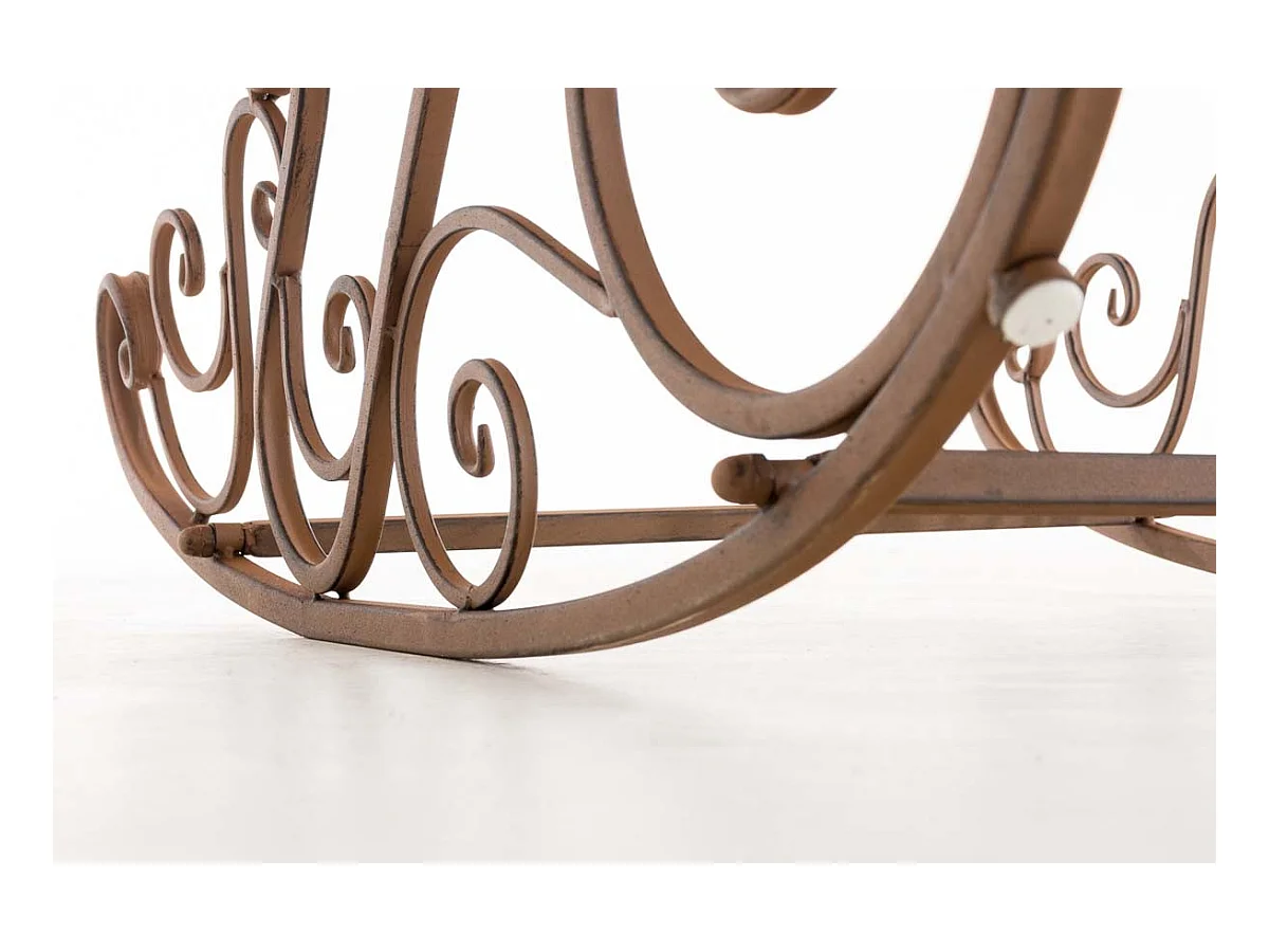 Chaise fauteuil à bascule marron 56 x 90 x 94 cm MDJ10101