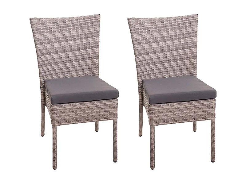 2x chaises fauteuils pour grise 52 x 58 x 90 cm 04_0000262