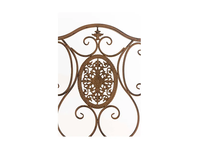 Chaise de jardin balcon métal marron 42 x 49 x 91.5 cm 10_0003032