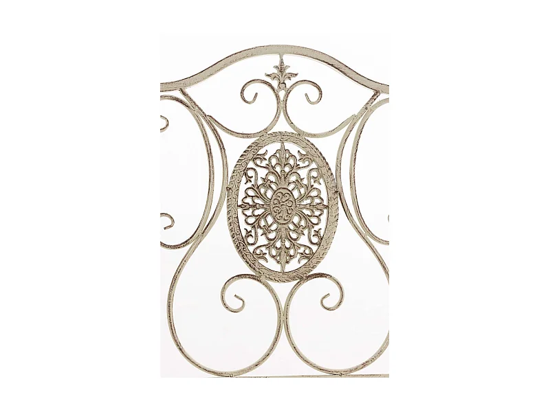 Chaise de jardin balcon métal crème 42 x 49 x 91.5 cm 10_0003034