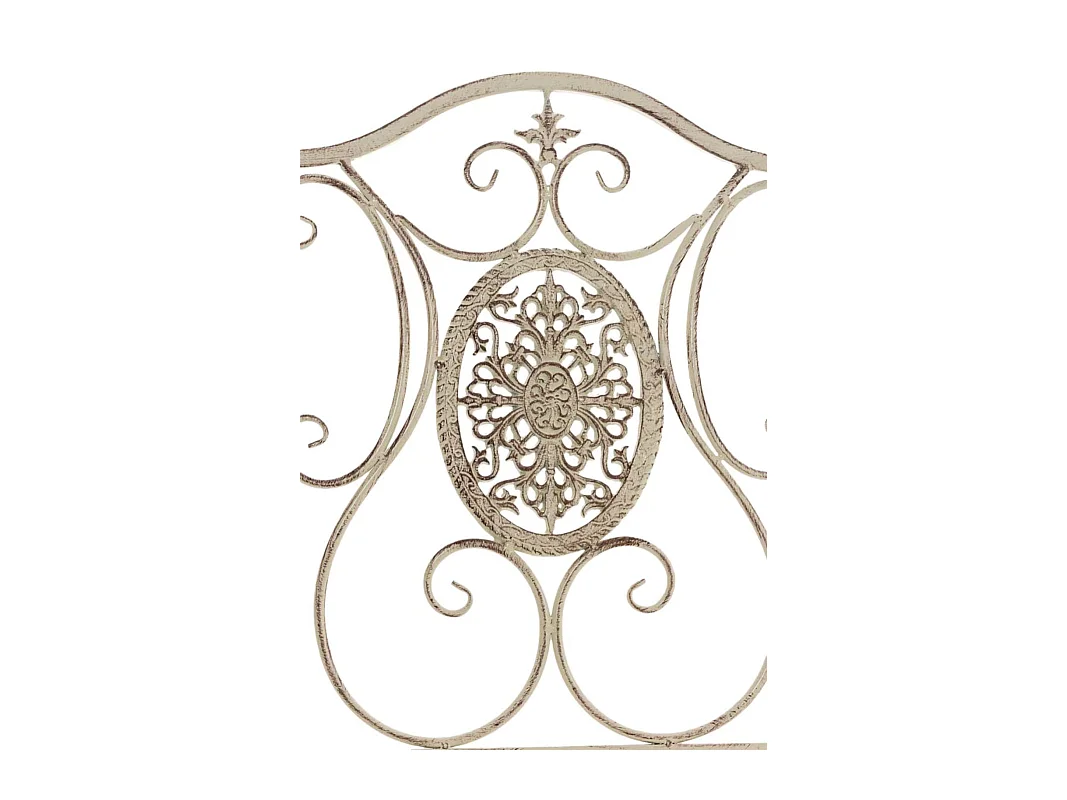 Lot de 2 chaises métal crème 42 x 49 x 91.5 cm 10_0002874