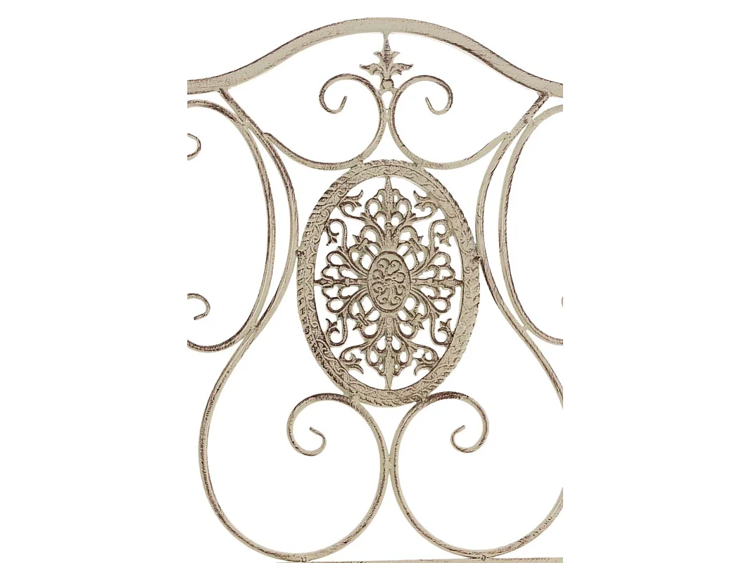 Lot de 2 chaises métal crème 42 x 49 x 91.5 cm 10_0002874