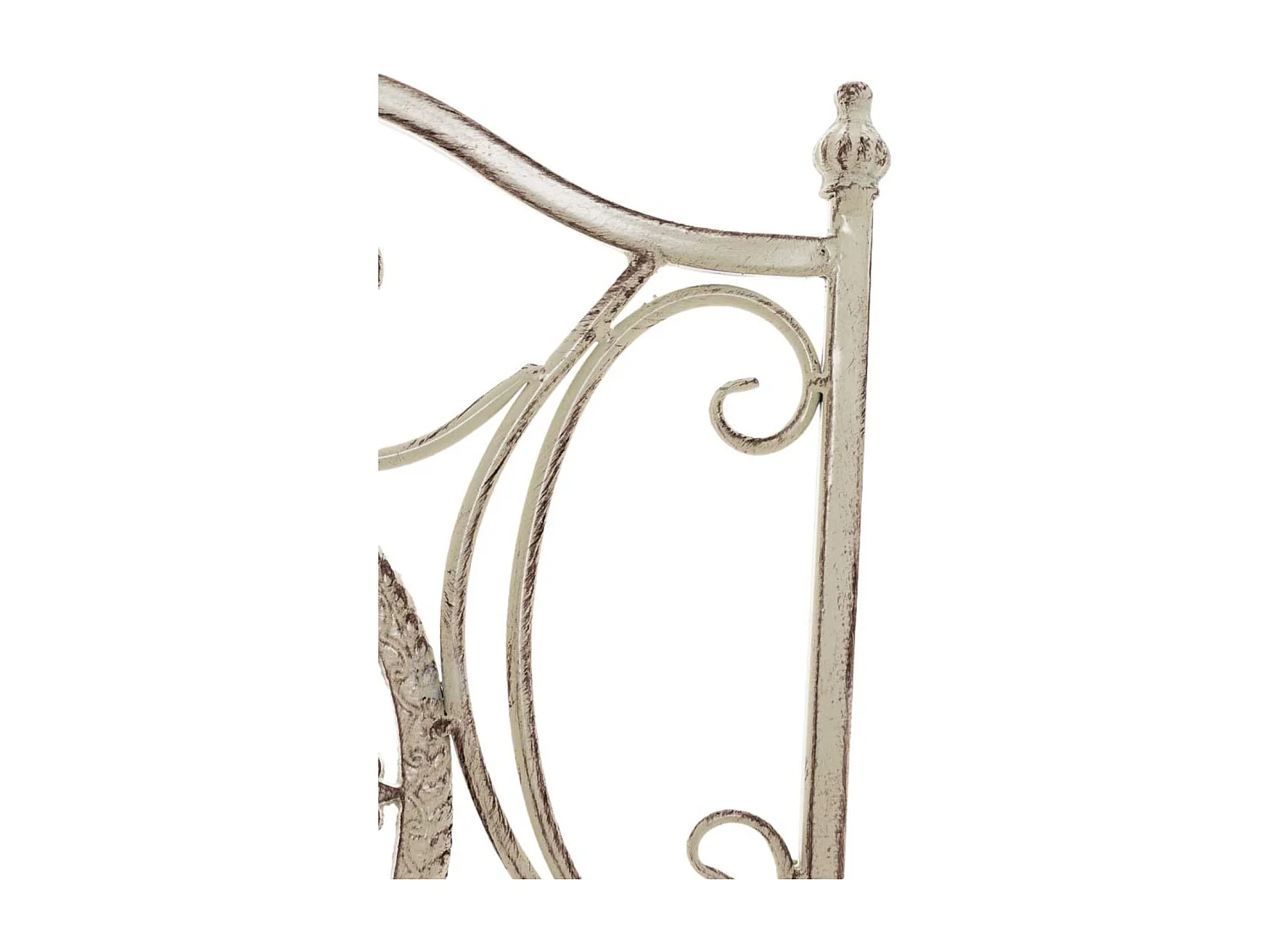 Lot de 2 chaises métal crème 42 x 49 x 91.5 cm 10_0002874