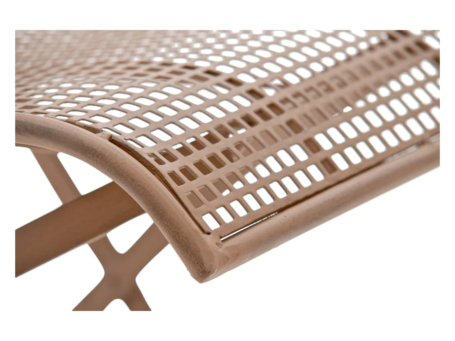 Lot de 2 chaises métal marron 41 x 50 x 91 cm 10_0002836