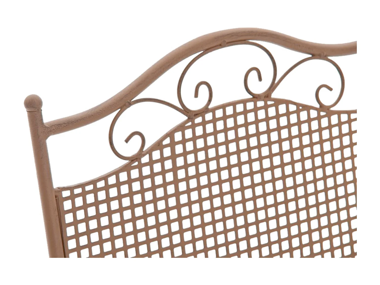 Lot de 2 chaises métal marron 41 x 50 x 91 cm 10_0002836