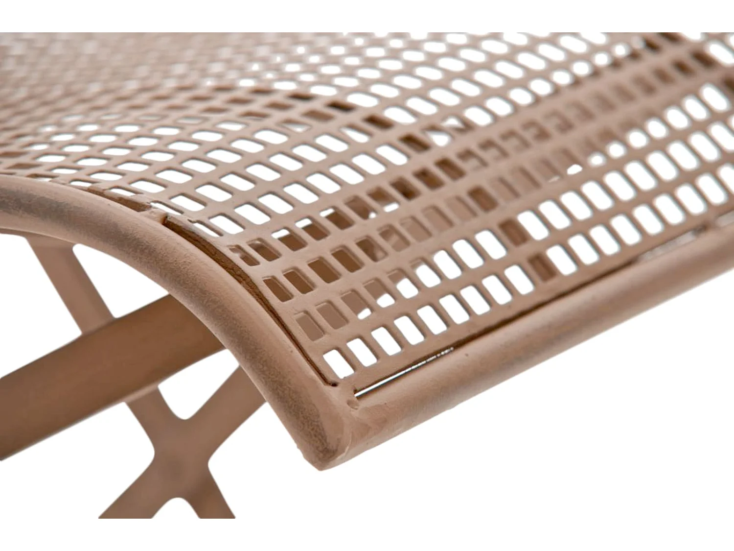 Lot de 2 chaises métal marron 41 x 50 x 91 cm 10_0002836