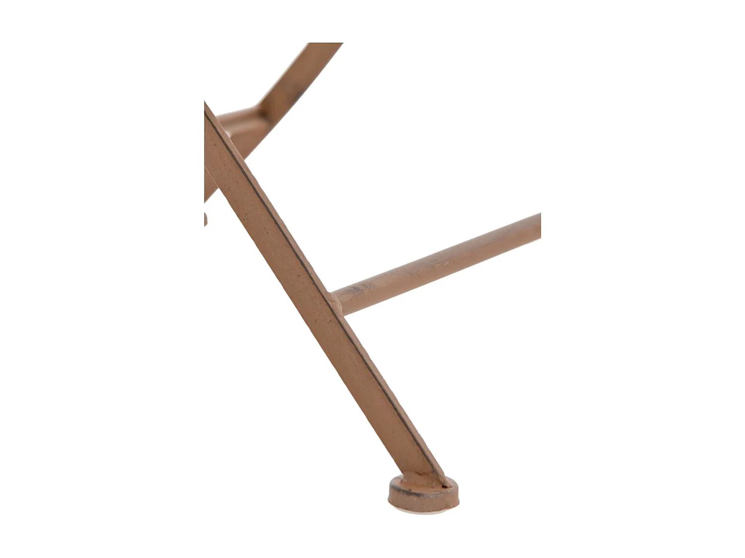 Lot de 2 chaises métal marron 41 x 50 x 91 cm 10_0002836