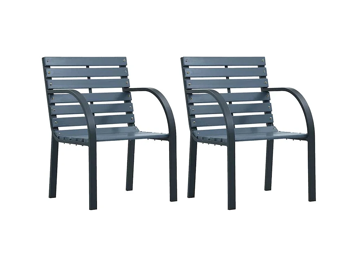 Lot de 2 chaises marron 56 x 53 x 73 cm DEC024690