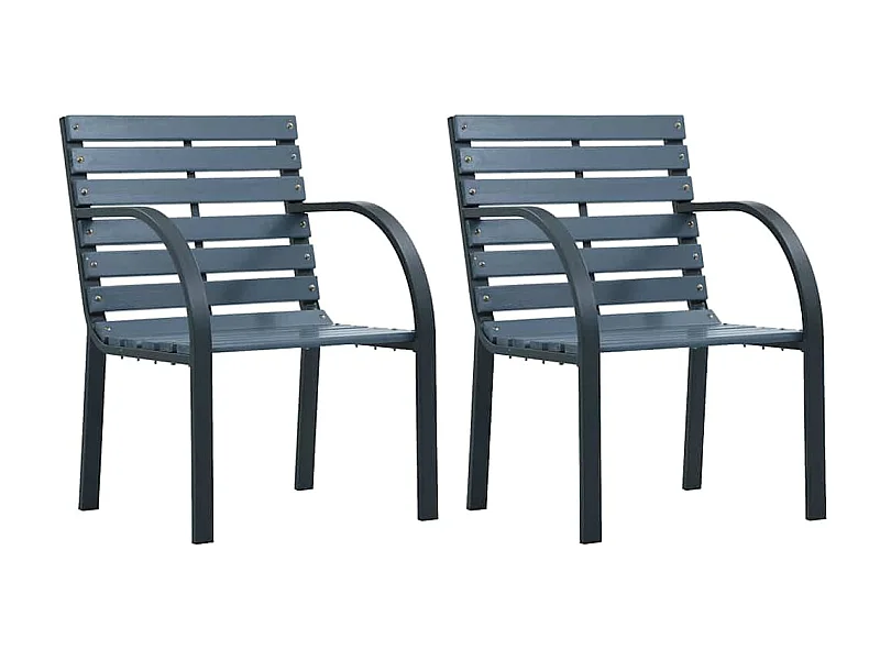 Lot de 2 chaises marron 56 x 53 x 73 cm DEC024690