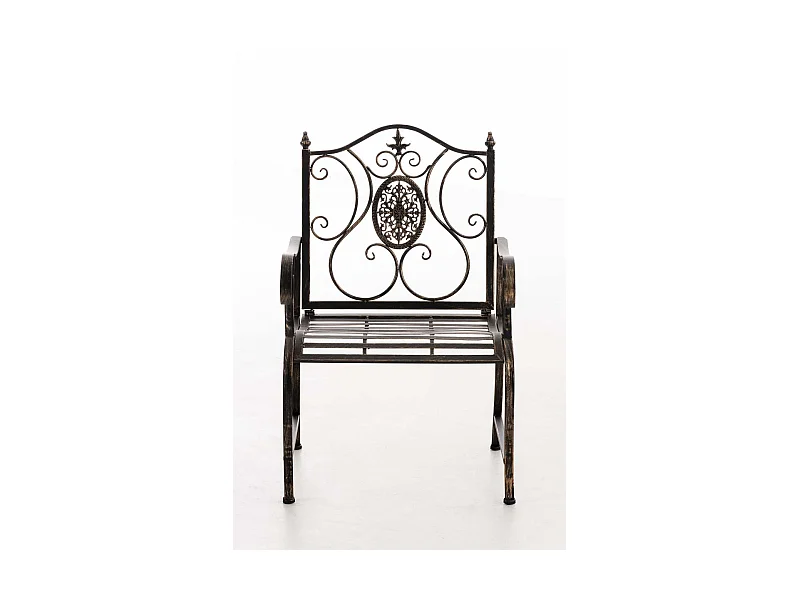 Chaise de jardin balcon métal bronze 62 x 53 x 94 cm 10_0003028
